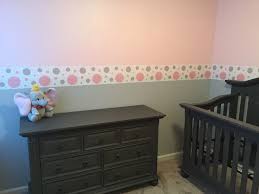Baby Nursery Pink And Grey Polka Dot