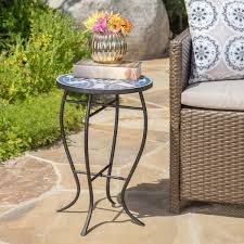Stone Outdoor Patio Side Table