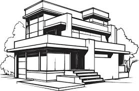 Architectural Sketch Vector Art Icons