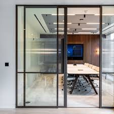 Glide Glazed Sliding Office Doors