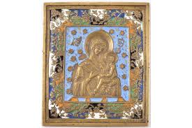 Icon Tikhvin Icon Of The Mother Of God