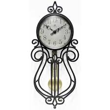 Infinity Instruments Weathered Antique Pendulum 20 Wall Clock