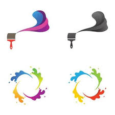 Color Splash Logo Vector Art Icons
