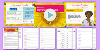 Rearranging Formulae Lesson Pack Ks3