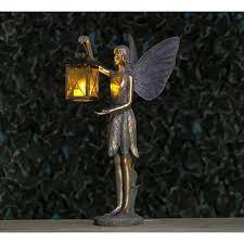 Large Light Up Led Lantern Winged Angel