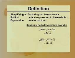 Definition Rationals And Radicals