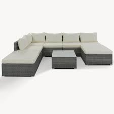 Furniture Set With Beige Cushions