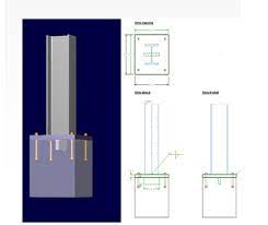 steel beam connection to concrete