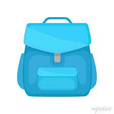 Bright Blue Backpack School Bag