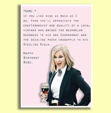 Moira Wine Card Birthday Wine Card