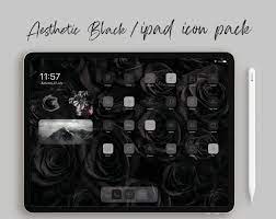 Black Aesthetic Ipad App Icons Dark