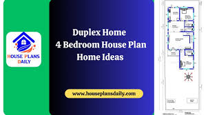 Duplex Home 4 Bedroom House Plan