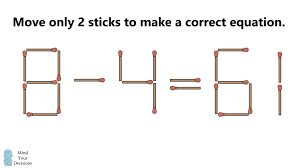 The 8 4 61 Matchstick Puzzle Mind