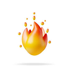 Premium Vector 3d Fire Flame Icon