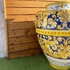 Large Ceramic Jar 75 Cm Cobalt Blue