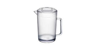 Clear Textured Pitcher With Lid