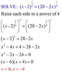 Radical Equations Algebraic Cube