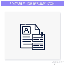 Cover Letter Line Icon Personal