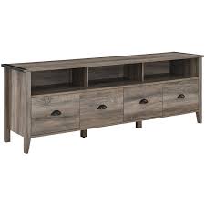 Drawer Tv Stand In Gray Wash