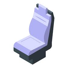 Car Seat Printing Icon Isometric Vector