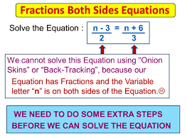 Fractions On Both Sides Equations