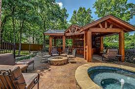 Hot Tub Fire Pit And Pool Kitchen