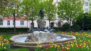 Duck Fountain In Safarikovo Namestie