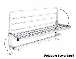 Stainless Steel Folding Towel Rack For