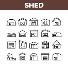 Shed Icon Vector Art Icons And