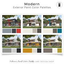 Exterior Paint Color Palettes Modern