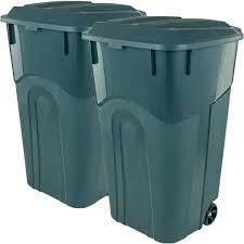 Outdoor Garbage Can With Lid Eco Green