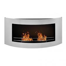 Bioethanol Fireplace In Steel For Wwall