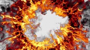 Round Fiery Blaze Underworld Portal
