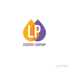 Initial Letter Lp Water Oil Icon Logo