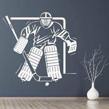 Ice Hockey Goalkeeper Wall Sticker