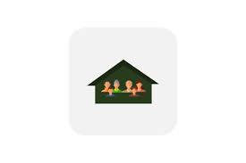 House Big Family Tree Icon Graphic By