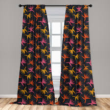 Colorful Tropic Microfiber Curtains 2