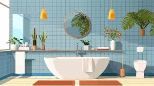 Modern Bathroom Icon Vector