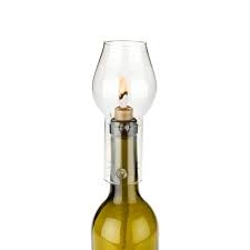 Twine Wine Bottle Hurricane Lamp