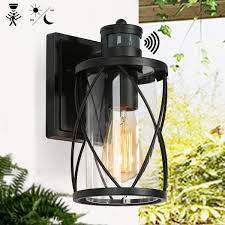 Light Motion Sensor Wall Lantern Sconce