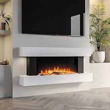White 2kw Electric Fireplace Suite With