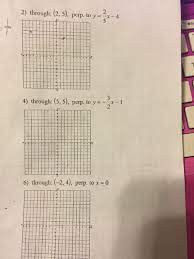 Solved Graphing Perpendicular Lines