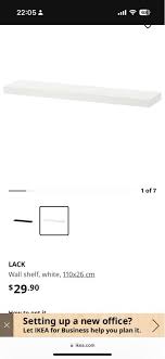 Ikea Wall Shelf Lack 110x26cm