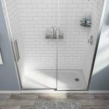 Alcove Shower Wall With Corner Shelf