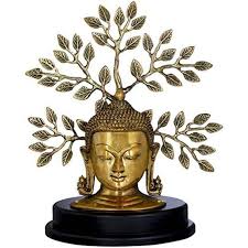 Buy Brass Lord Buddha Statue On Wooden