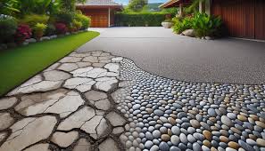Pebble Concrete Overlay Installation