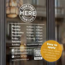 Opening Hours With Qr Code And Custom