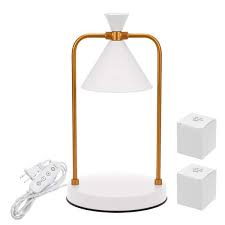 White Candle Warmer Table Lamp
