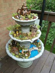 Fountain Fairy Garden Gardening Go