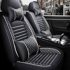 Crown Pu Leather Car Seat Cover